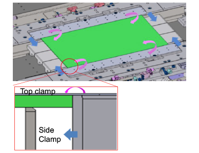 Top/side clamper (movable type) 