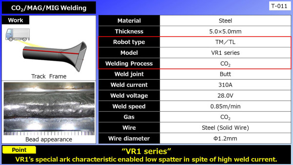 Truck - Welding application 01CO2/MAG/MIG Welding (Track Frame)