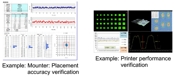 Image: Mounter: Placement accuracy verification and Printer performance verification