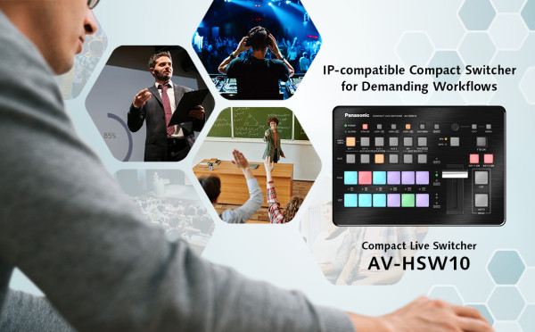 Panasonic Connect Develops IP-enabled Compact Live Switcher for High-quality Video Streaming and Webinars