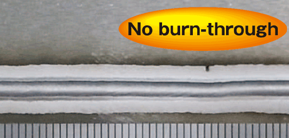 No-burn through image