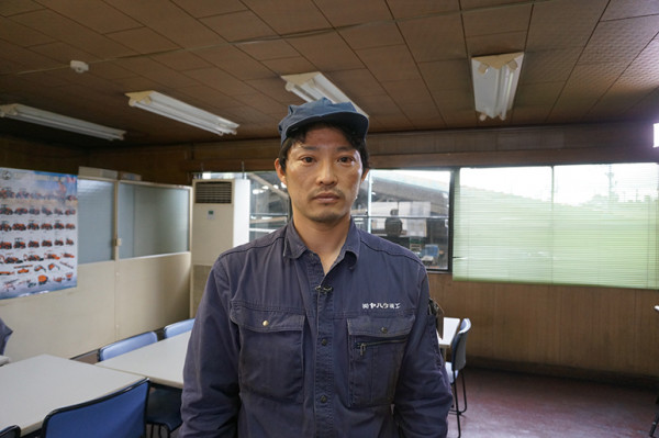 Photo: Takuya Yonehara, Welding Team Leader, Yahata Seiko Co., Ltd.