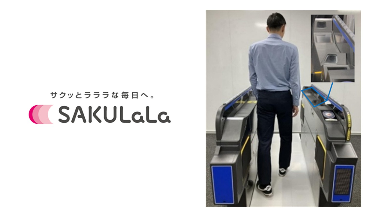 Train Station Facial Recognition Gates for "SAKULaLa" Service 01