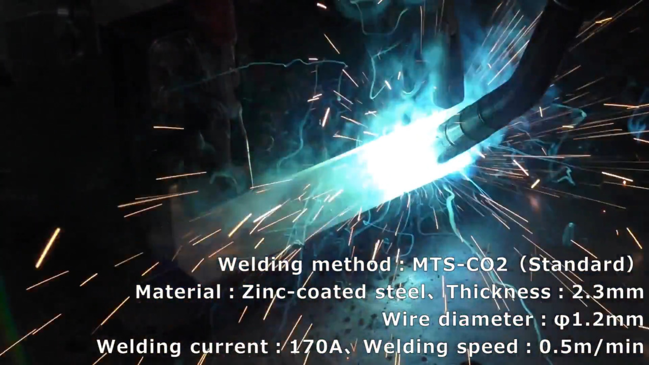  Video (scattering of spatter with standard CO2 welding