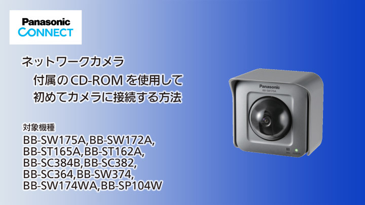 付属のCD-ROMを使用して初めてカメラに接続する方法のサムネイル画像