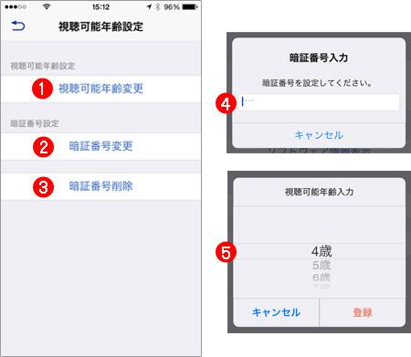 視聴可能年齢設定