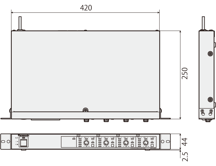 増設ワイヤレス受信機（4ch）WX-SE200A - 製品一覧 - 1.9 GHz帯