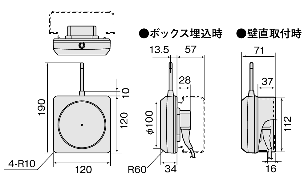 壁取付用アンテナ - 製品一覧 - 800MHz帯ワイヤレスマイク