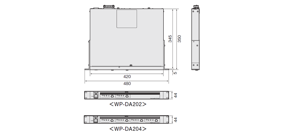 デジタルパワーアンプ WP-DA202/WP-DA204 - 製品一覧 - パワーアンプ ...