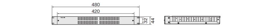 電源制御ユニット　WU-L62　寸法図（単位：mm）