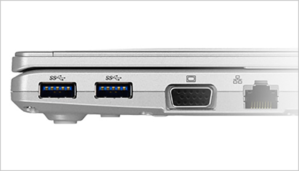 レッツノートの高耐久なUSB3.0 Type-Aポート