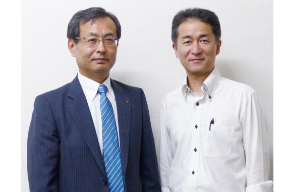 写真：（左から） 常務取締役 総務・財務本部長 芳原 邦光 様  ITソリューション部 次長 古川 弘晃 様