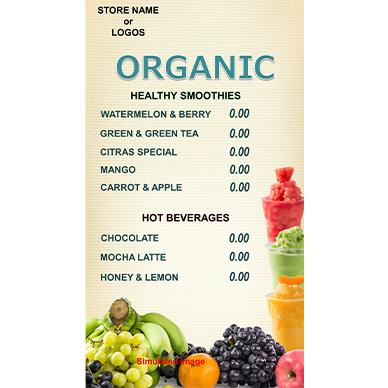 ドリンクメニュー