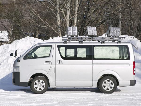 写真：ダイナペインターを搭載したライトカー