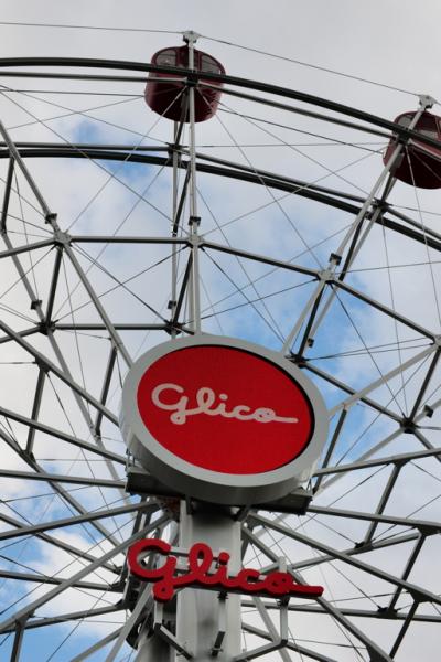 写真：直径3メートルの円形ビジョン