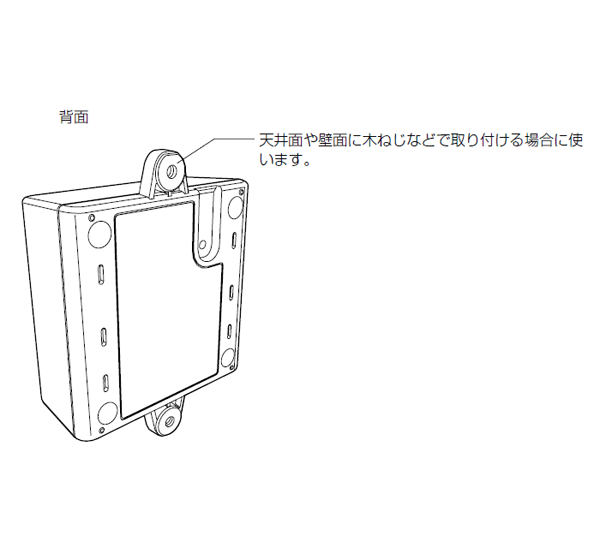 各部名称 カメラ側 背面