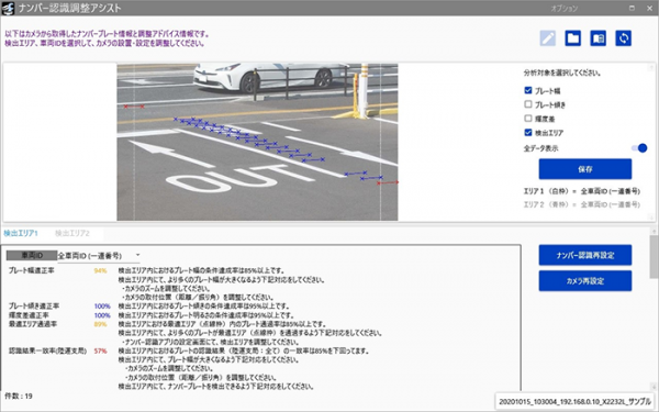 ナンバー認識アプリケーション WV-XAE202WUX - i-PROブランド