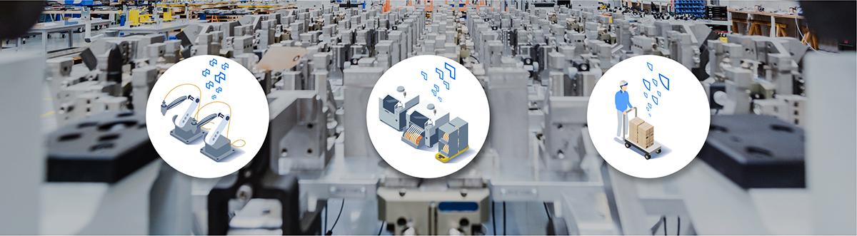 イメージ図：ファインプロセスコントロールで実現する生産フロア自律化