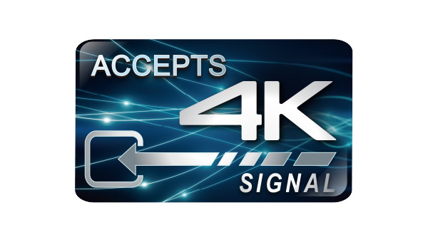 accepts 4k signal