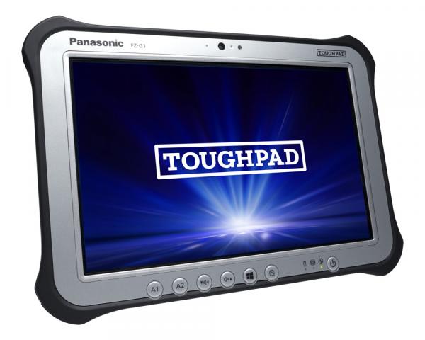 写真：採用機種：頑丈10.1型タブレット TOUGHPAD FZ-G1 用途：デジタル平板システム