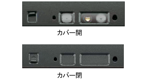 プライバシーカバー搭載