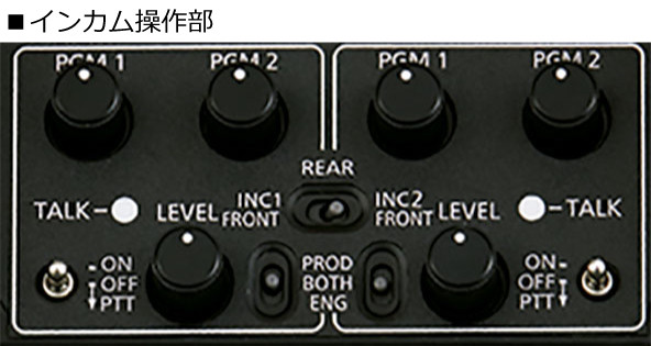 インカム操作部の画像