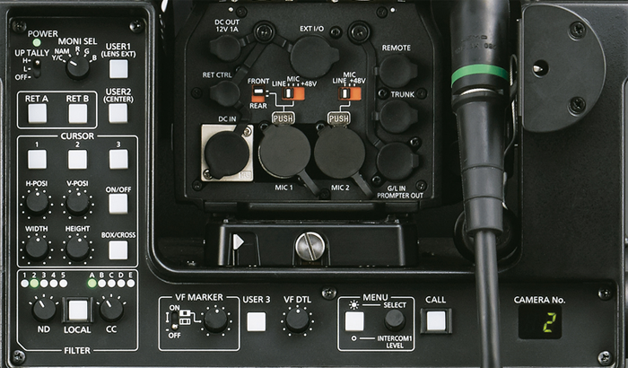 リアコントロールパネル