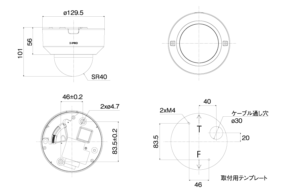 WV-U2134AJ 寸法図