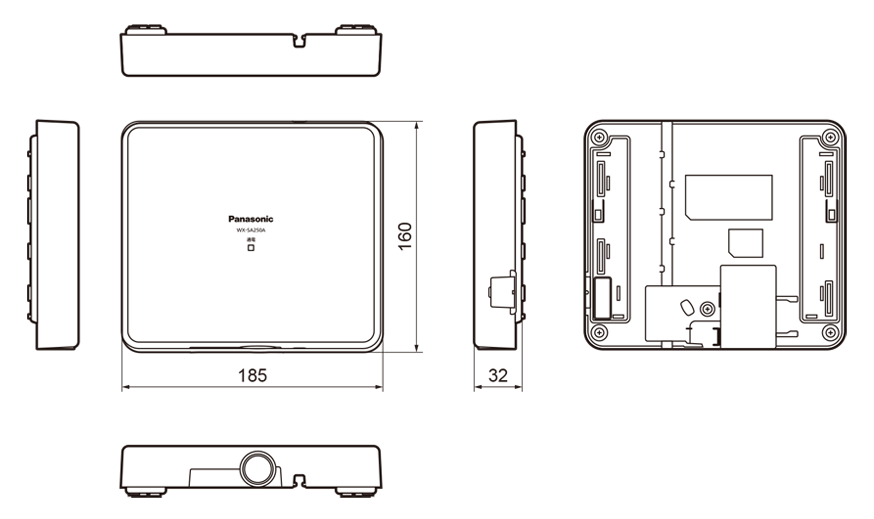 WX-SA250A 寸法図