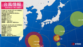 台風情報のイメージ