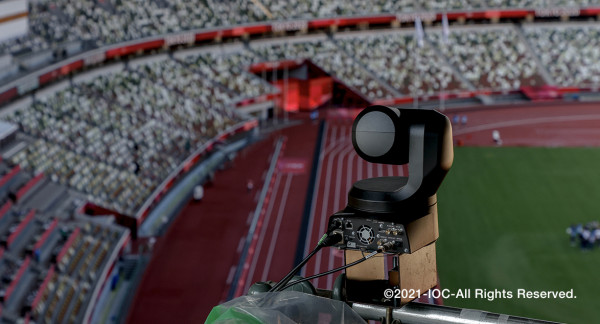 国立競技場に設置された4Kリモートカメラ