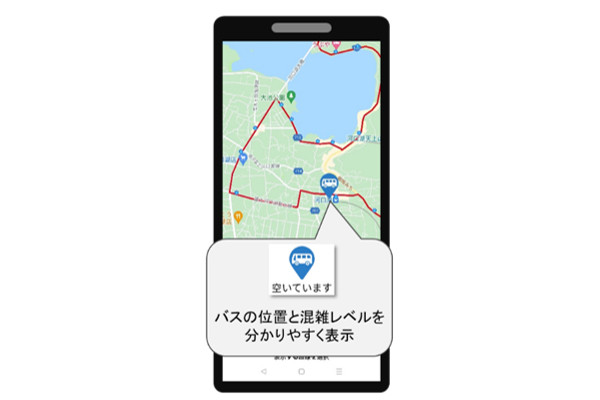 リアルタイム混雑情報表示（バス）