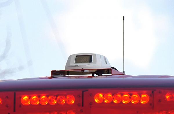 写真：車載カメラは定点カメラとしても利用