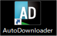 インストールが完了し、デスクトップにAuto Downloaderのショートカットアイコンが作成されます。