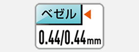ベゼル幅表示のピクト