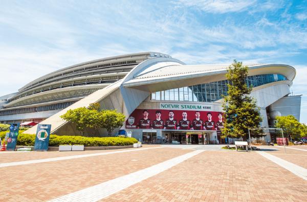 写真：ノエビアスタジアム神戸のエントランス