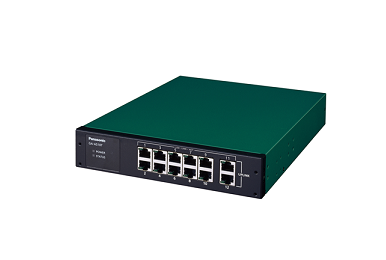 製品写真：PoE給電スイッチングハブ　GA-AS10TPoE+(PN25108) 