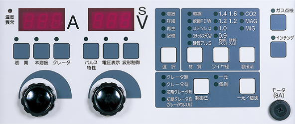 シンプルでわかりやすい操作パネル