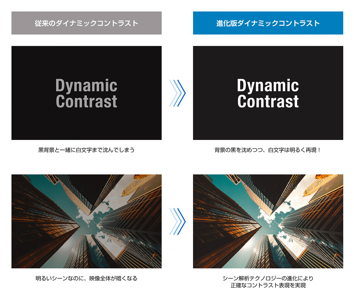 進化したダイナミックコントラスト