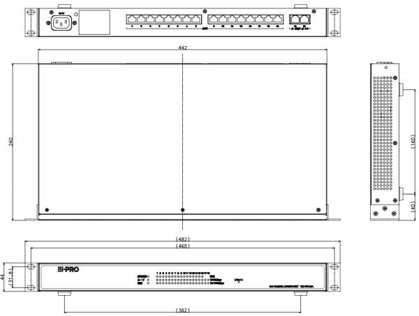 PoEカメラ電源ユニット WJ-PU104UX / WJ-PU108UX / WJ-PU116AUX - i