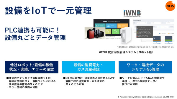 設備をIoTで一元管理のスライドの画像