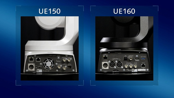 UE150からのアップデートとして背面端子を増やしました。