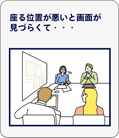 画面が見づらくて