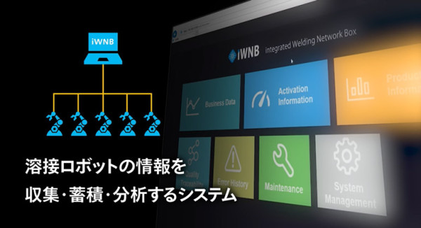 設備総合効率(OEE)を上げるために、iWNBを活用した溶接工程の見える化にもチャレンジ。有効なデータを取得して更なる生産性の改善を目指している。