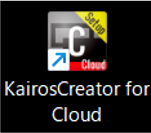 1 Kairos Creatorアイコンをダブルクリックする