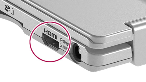 HDMI出力端子/アナログRGB出力端子を装備