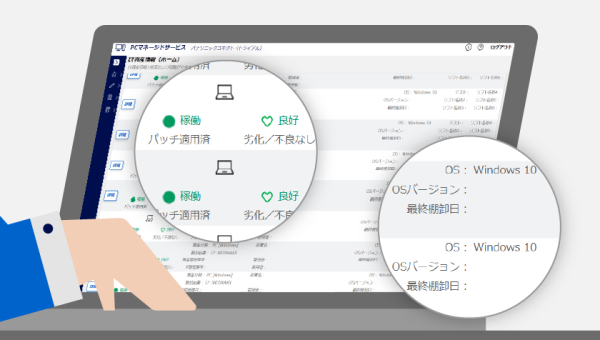 イラスト：PCマネージドサービス