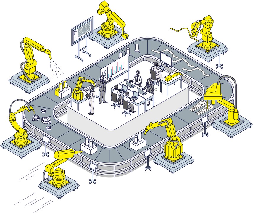 スマートファクトリーのイメージ