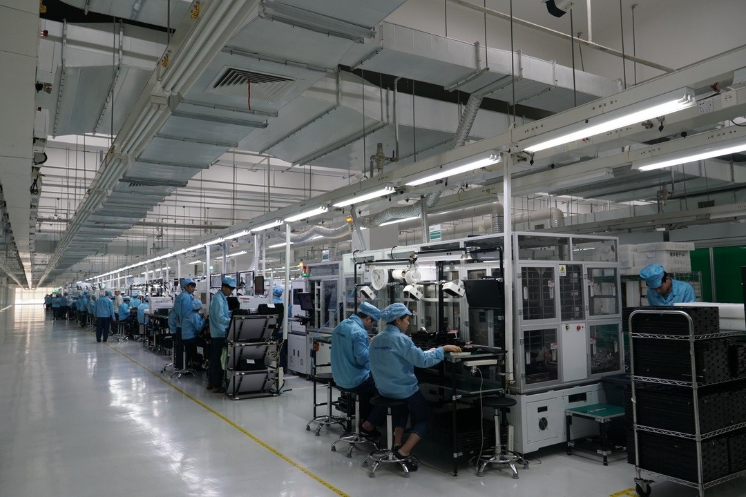 OPPO工場内の様子（筆者撮影）
