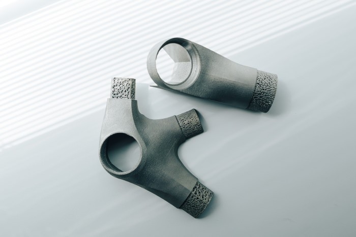 3Dプリンティングで作られた自転車のパーツ